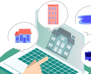 Infographie immobilier : achat d'une maison ou d'un appartement